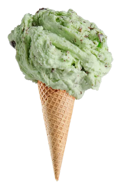Gelato Menta cu Ciocolata — The Cone